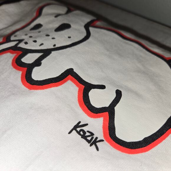 Kozik X Kidrobot Smorking labbit Tshirt Sz Med Y2K - Picture 9 of 9